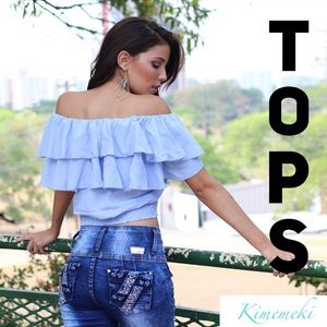 Tops, shirts, blouses